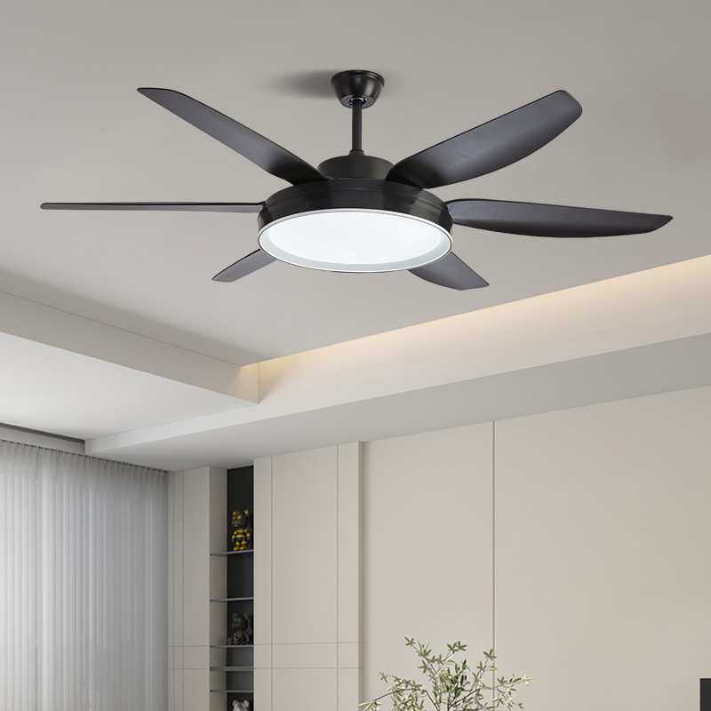 跨境货源大尺寸风扇灯客厅家用52寸吊扇灯语音控制电扇灯吊扇一体