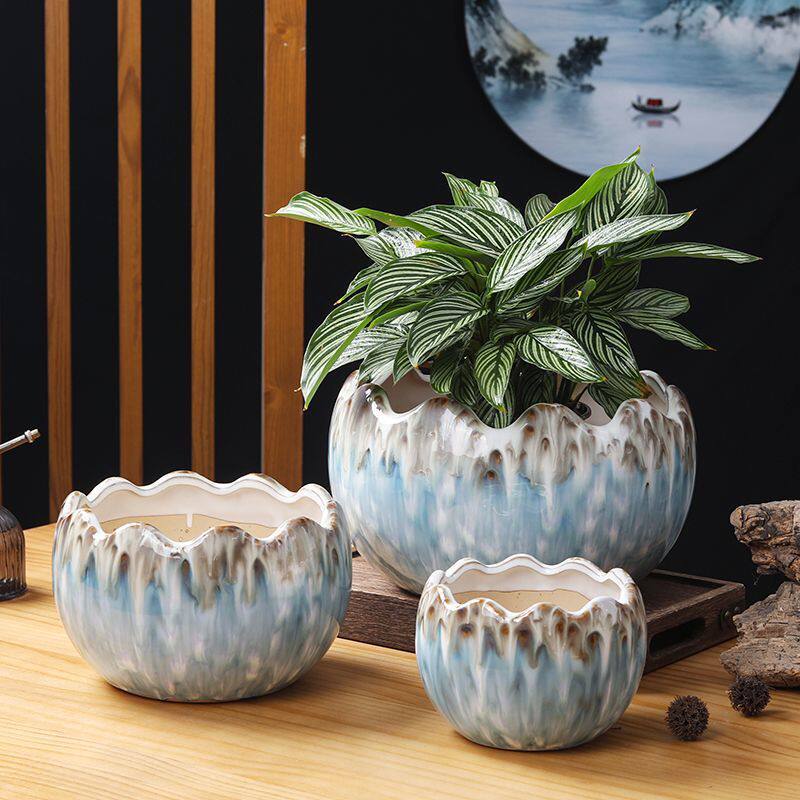 恐龙蛋盆景陶瓷花盆特大号花卉多肉植物绿萝盆栽创意客厅阳台