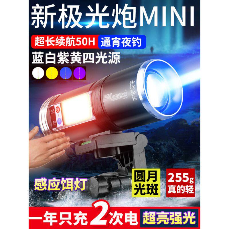 钓鱼灯激光大功率夜光野钓蓝光夜钓灯紫光台钓炮时惠侠