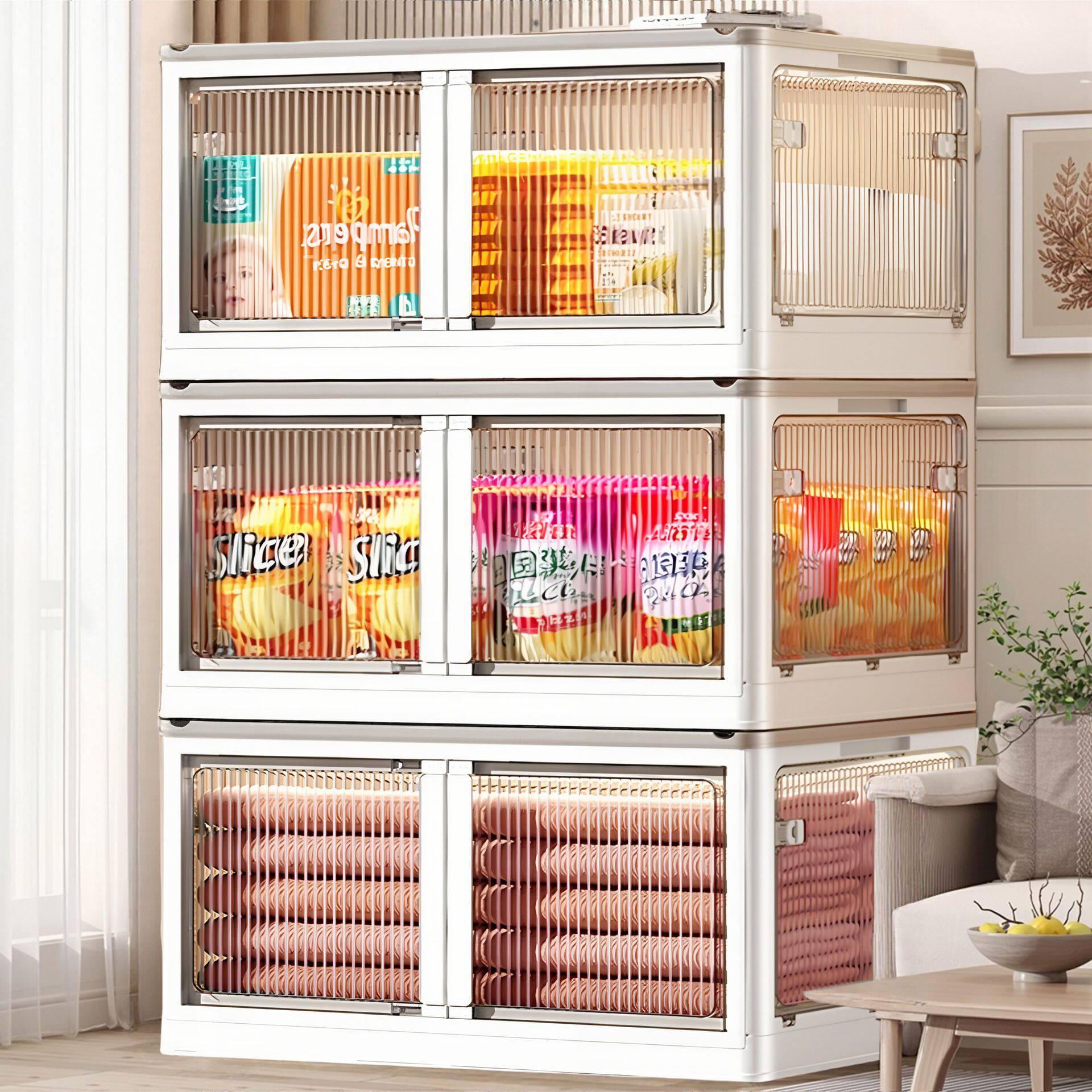 收纳箱家用超大号放被子衣服衣物折叠透明收纳衣柜柜子储物整理盒