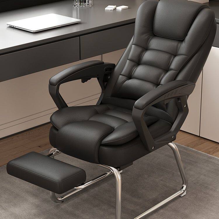 电脑椅家用办公椅可躺老板椅人体工学椅按摩椅舒适久坐弓形座椅子