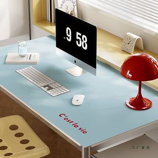 半色调韩系纯色简约书桌垫pvc防水防油办公室餐桌面保护垫可定 制
