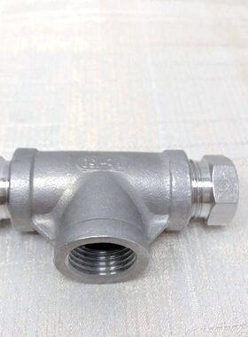 12组合Mx1内丝三通 2.螺纹三通接头-5不锈钢 异径M内14- x1.Z5/G1