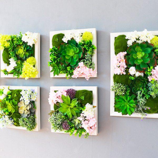 多肉植物壁挂装饰品绿植餐厅客厅卧室背景墙田园墙面装饰花北欧