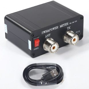 SWR & power meter SWR 驻波表 彩屏 功率表 短波电台短波HF/50MH