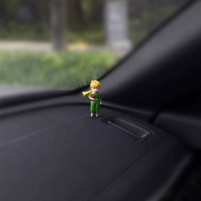 王子玫瑰治愈系汽车摆件饰品车内中控台装饰品202Z4新款车