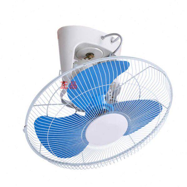 吸顶扇明摇头风扇珠钻楼顶扇蓝色吊扇石.叶扇16寸楼底电风扇小铁