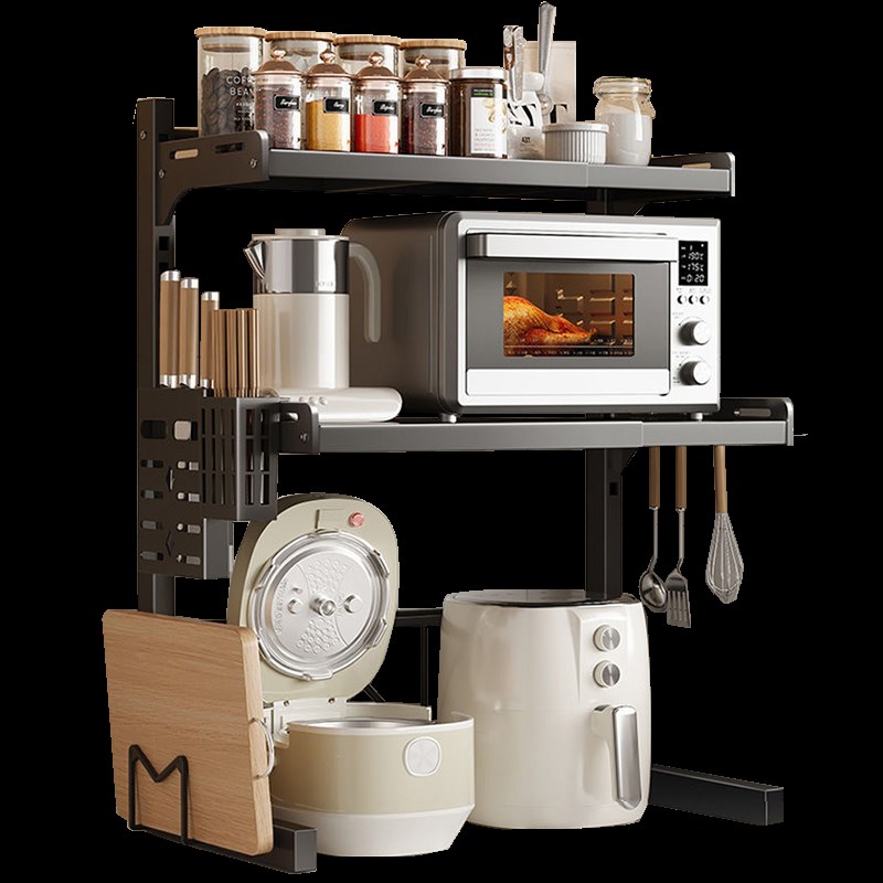 谋生厨房大置物i架多层烤箱收纳柜微波炉咖啡机多功能台用家用储