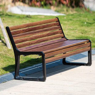 塑木公园椅户外长椅休闲椅带靠背椅实木座椅西罗菠萝格防腐木睿通