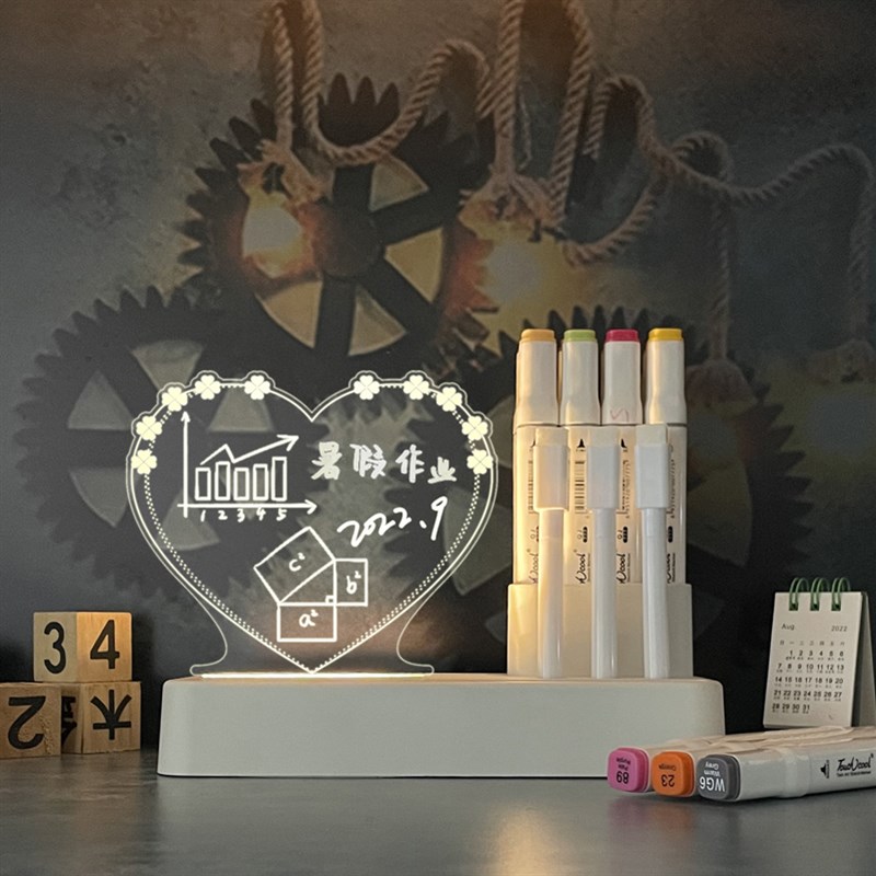 笔筒桌面收纳盒办公桌简约创意留言F板打卡备忘录学生宿舍生日礼