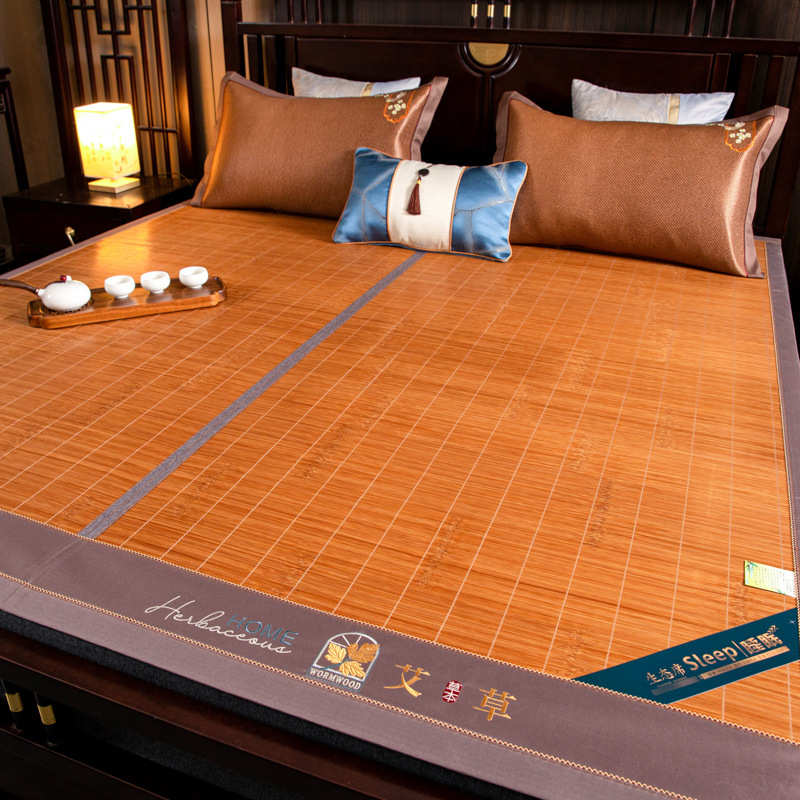 凉席碳化a竹席双面藤席可折叠竹凉席草席学生宿舍