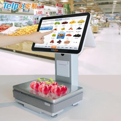天波称重收银电子计价秤生鲜水果称重收款一体机TPS655厂家直销