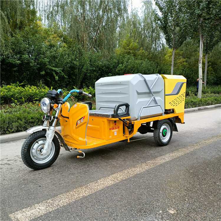 多功能电动三轮高压清洗机 工地小型雾炮洒水车 移动式洗车机