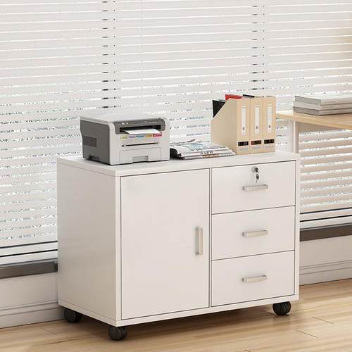 床头柜大号60cm长卧室加宽带锁收纳储物柜子办公室木质文件资料柜