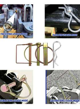 184pcs 盒装 镀彩锌定位销开口销套装12规格 O型 D型销拉销按钮销