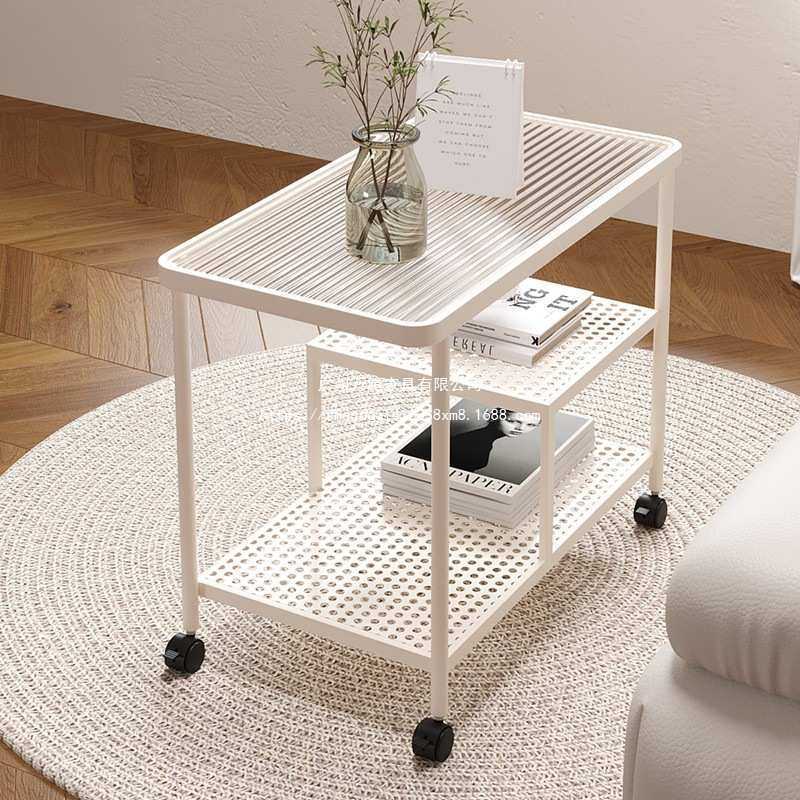 万腾奶油风沙发边几可移动茶几小推车床头边桌创意侧边柜收纳万腾,3C数码配件,USB灯,淘宝优惠券,粉丝福利购,淘宝优惠卷