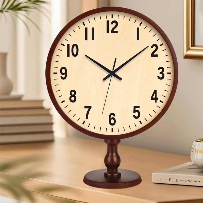 法国复古表时钟桌面时钟表时钟显示垂直F装饰品古董风格表时钟客