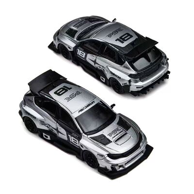 TM/TimeMicro斯巴鲁翼豹突袭银色1:64小比例合金静态汽车模型