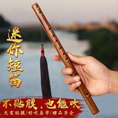 子短笛冷调横笛初学乐器入门随身零基础儿童小FG古风门苦竹笛膜无