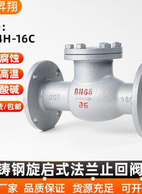 1216C式H止回阀/  0085旋启2520  铸65 -法兰150 钢DN50410 0H4C