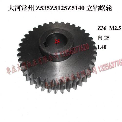 大河常州Z535Z5125Z5140立钻蜗轮Z36齿M2.球墨铁涡轮立钻涡轮配件
