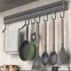 锅铲置物架厨具多功能壁挂勺子一挂杆厨房挂钩架免打孔排收纳用品