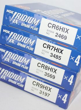 NGK铱金火花塞CR6HIX CR7HIX CR8HIX适用GY6福喜A7TC A7RTC龙嘉