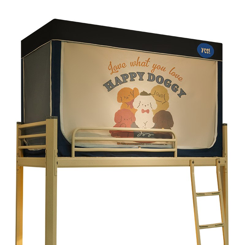 德国Simens大学生宿舍专用全包封闭蚊帐L床帘一体式寝室上下铺通