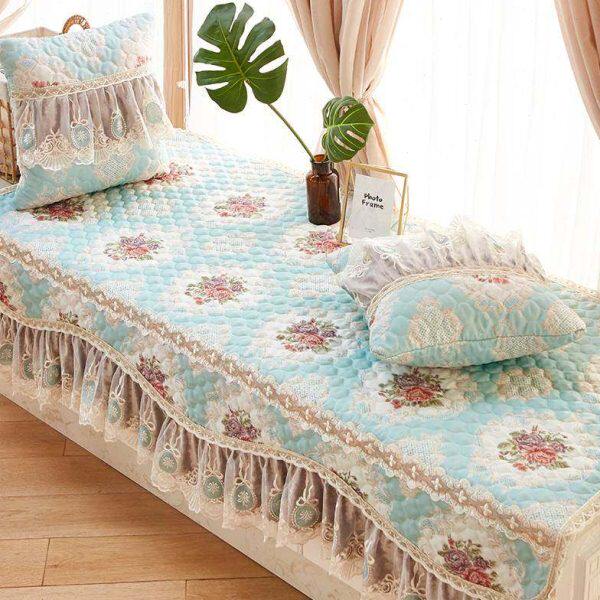 四季防滑阳台垫定做田园欧式飘窗垫简约现代窗台垫布艺榻榻米坐垫