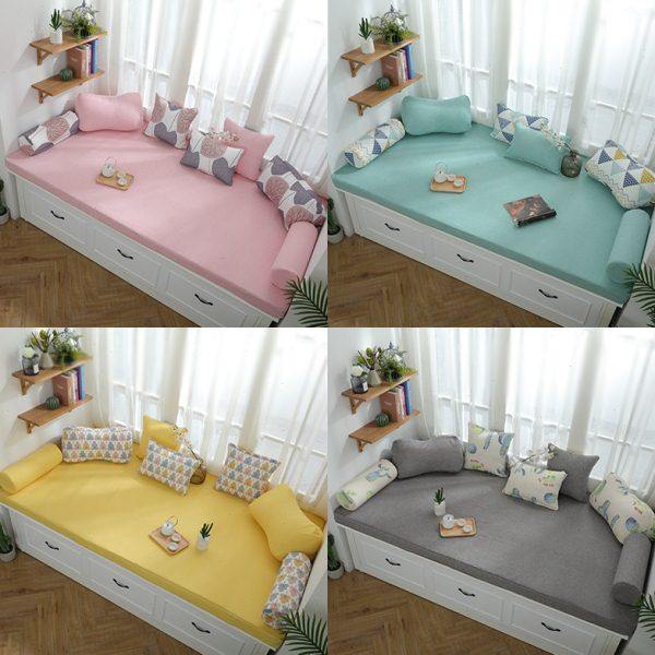 科技布飘窗垫窗台垫定做卡座阳台榻榻米垫子现代简约高密度海绵,居家布艺,飘窗垫,淘宝优惠券,粉丝福利购,淘宝优惠卷