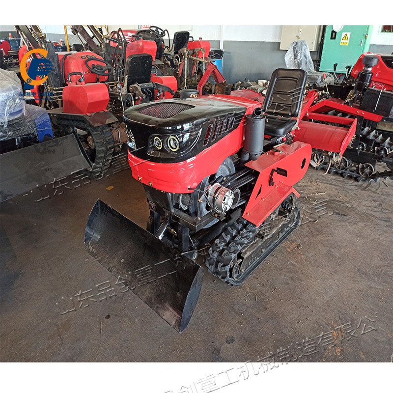 大马力推土式拖拉机  履带式带挖掘农用J车辆  水旱两用履带旋耕