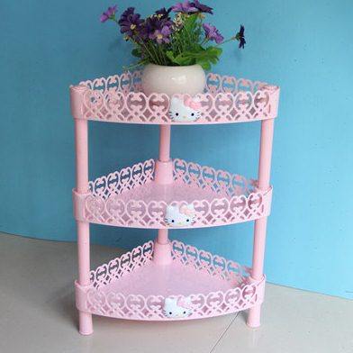 家用浴室多功能置物架洗手卫生间长方形储物小架子双层塑料收纳架