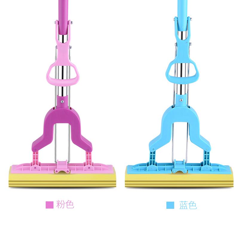 棉对折拖c拖把胶水地拖布拖把可拖把挤海绵伸缩不锈钢吸水