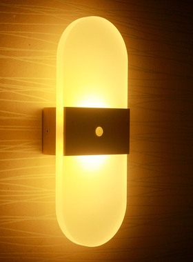 吸顶入户红外人体感应壁灯楼梯灯过道玄关晚上自动超薄智能感应灯