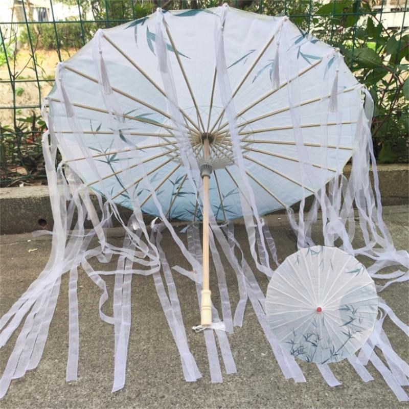 飘带流苏伞红马古典伞江南舞蹈伞演出G道具伞古风江南跳舞伞走秀