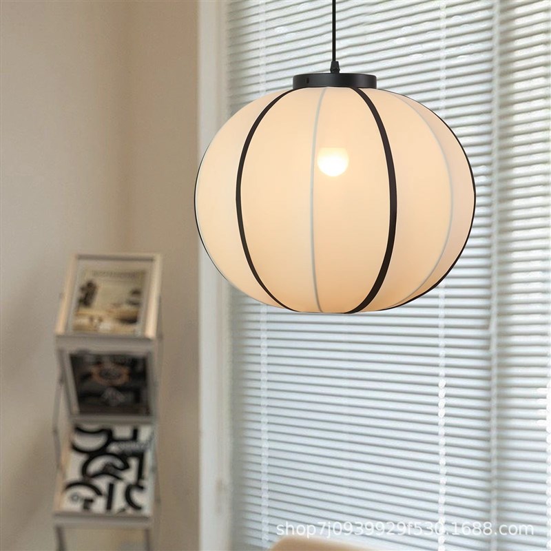 日式餐厅吊灯网红k复古卧室茶室灯民宿新中式客厅中古餐饮灯笼灯