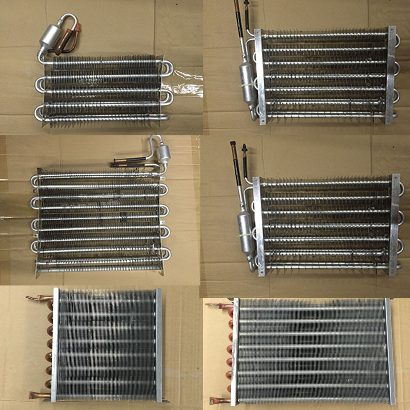 冰箱冰柜蒸发器 1/4匹散热器 1/8冷J柜风冷 冷凝器 铜管冷凝器