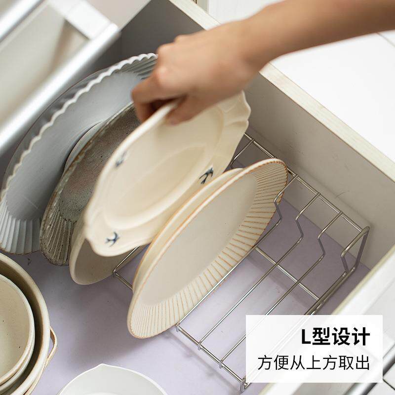 餐盘沥水架304不锈钢9格晾碟架菜板砧板架碟子收纳厨房置物架