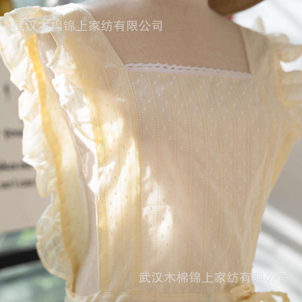 韩版家用围裙新款小清新厨房做饭透气背带围腰棉布罩衣工作服秋冬