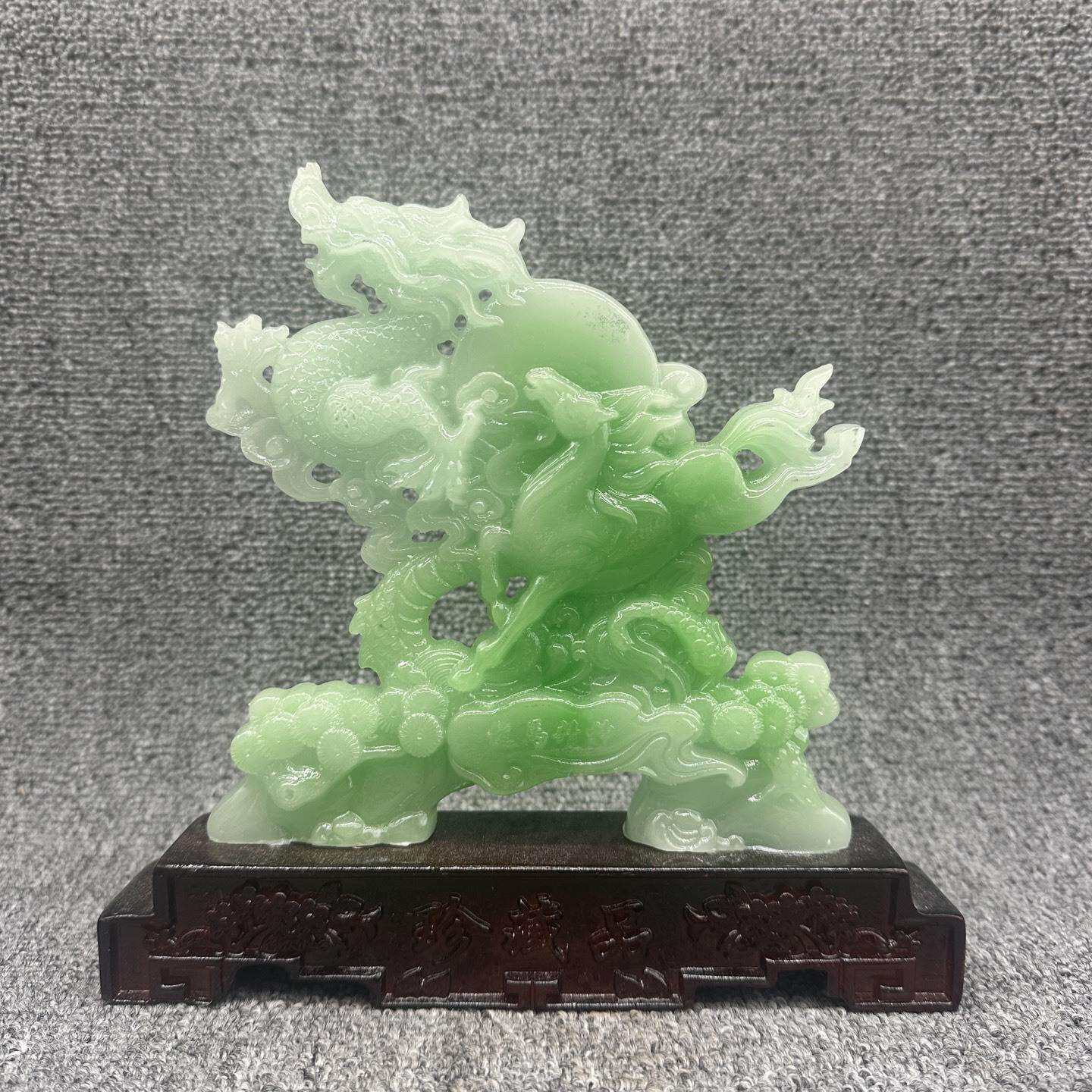 马年龙马精神千里马摆件树脂工艺品装饰动物马家居办公室客厅装饰