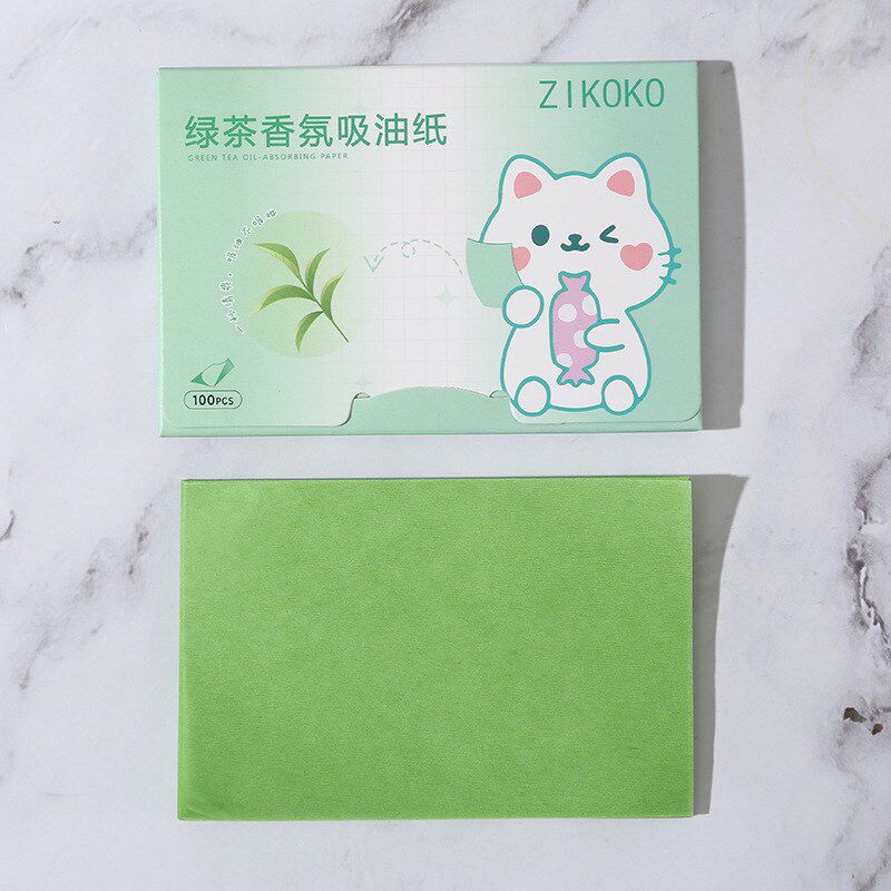 姿可可面部吸油纸脸部吸油控油吸油面纸香氛100R片便携抽取式盒装