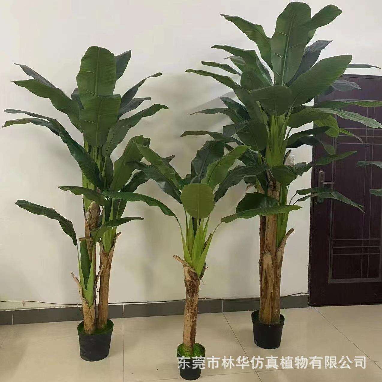 仿真芭蕉树 仿真绿植盆栽 室内客厅酒店装饰 热带仿真香蕉树