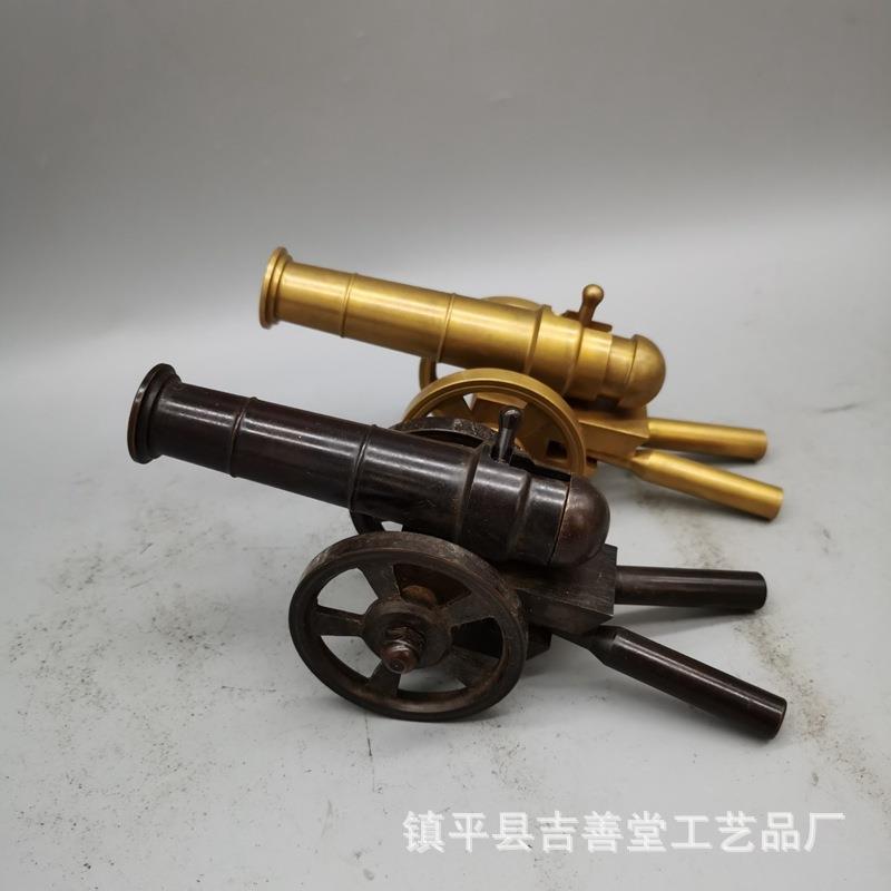 铜炮大炮摆件模型炮仿古炮迷你小铜炮中式家居电视贵装饰摆件