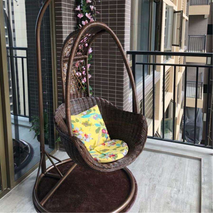 真藤吊篮吊椅摇摇椅阳台卧室秋千摇椅室内庭院藤编织摇篮藤椅吊床