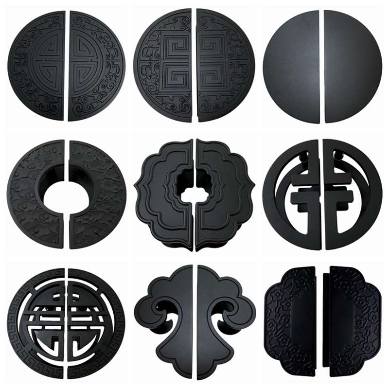 半圆形大门e拉手玻璃门把手黑色大拉手扶手木门拉手门店KTV酒店把