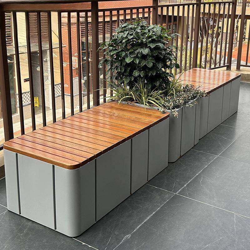 户外成品花箱座椅广场商场景观休闲坐凳不锈钢花箱实木椅小区铁艺,鲜花速递/花卉仿真/绿植园艺,花架,淘宝优惠券,粉丝福利购,淘宝优惠卷