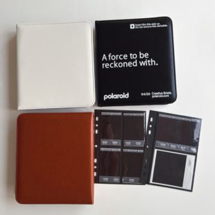 A5款拍立得适用宝丽来通用相册皮质黑底mini迷你宽幅wide卡册活页