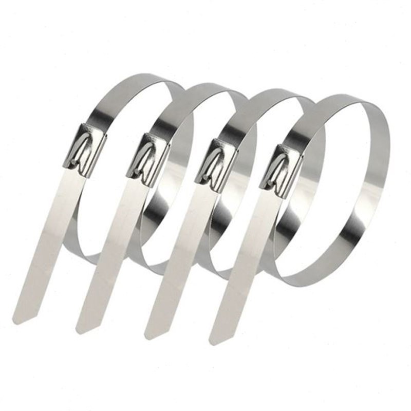 自锁304不锈钢扎带电缆r船用专用金属扎带316工业金属绑带电线桥