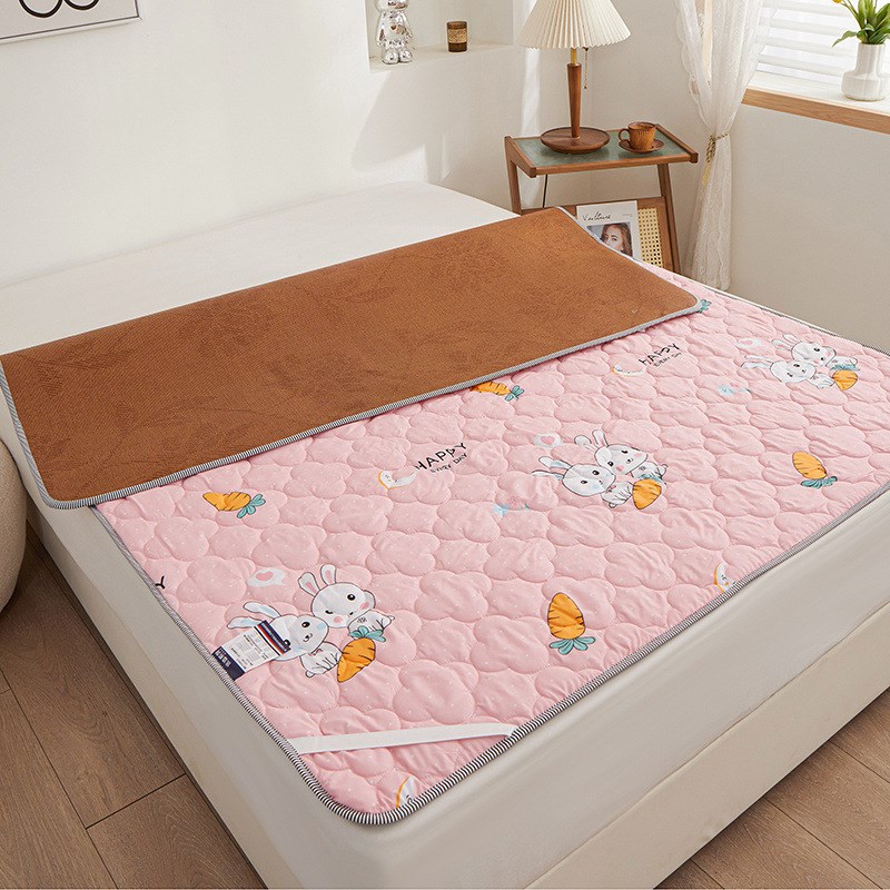 可折叠冬夏两用凉席床垫学生宿舍托管J薄垫幼儿园垫被铺底包邮