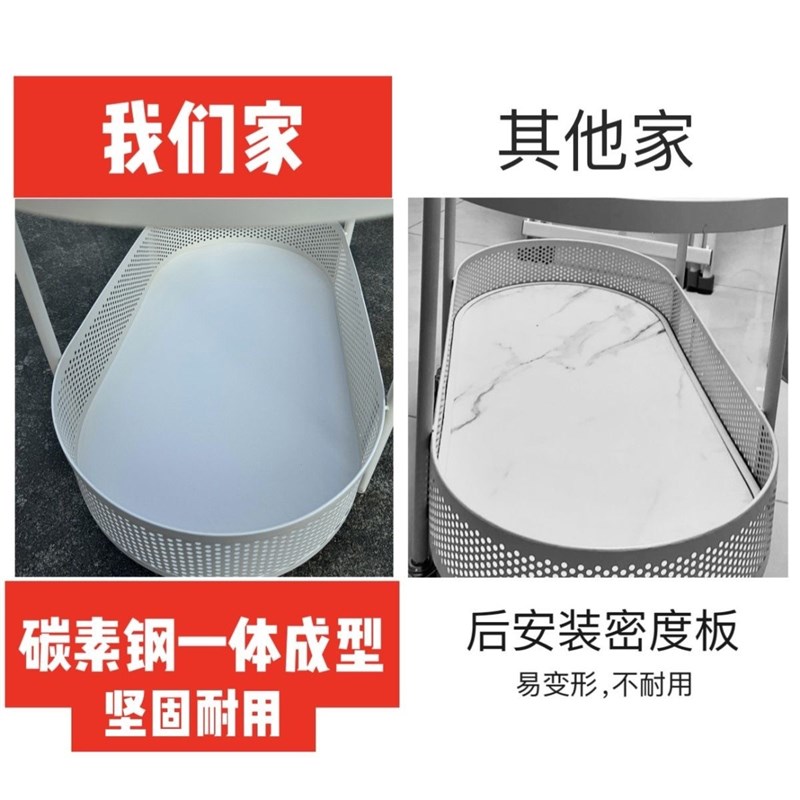 奶油风可移动茶j几小户型客厅家用沙发边几桌带轮床头玻璃小推车